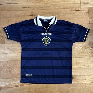 Vintage 1998 Scotland World Cup Umbro Football Jersey